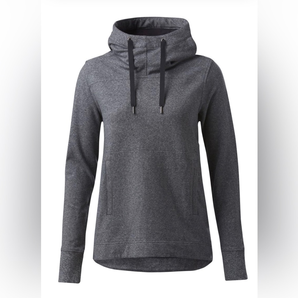 Lululemon Split Pullover - Heathered Speckled Black / Black - Size 4
